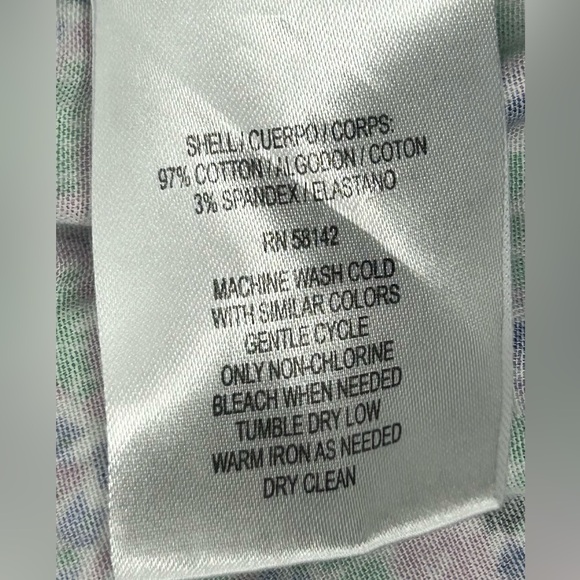 London Times Womens 16W Preppy Coastal Pink Green Purple‎ White Print Dress - Picture 11 of 15